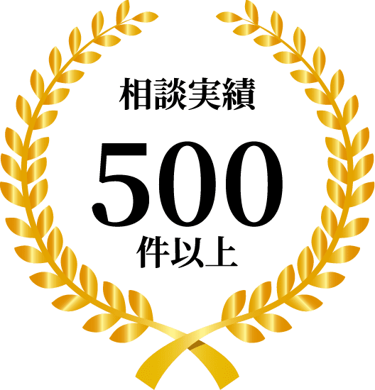 相談実績500件以上