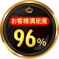 お客様満足度96%